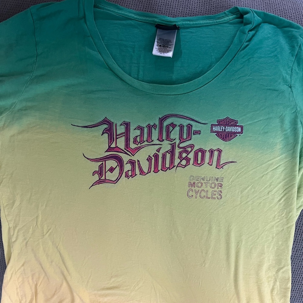Tie Dye Harley Davidson Women’s XXL long sleeve shirt